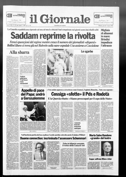 Il giornale : quotidiano del mattino